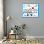 (36*30cm)14ct Stamped Cross Stitch - Seaside