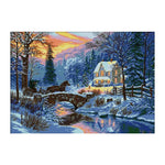 Winter Return Counted Print Cross Stitch DIY Needlework Set Crafts (FA025)