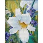 Lily 14CT Stamp Cross Stitch Ecological Cotton Embroidery 55x44cm  H804